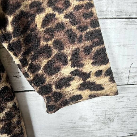 Cremieux Dillards Leopard Animal Print Poly Acrylic Spandex Sheath Knit Dress S - Picture 5 of 8